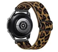 GANYUU Correa de nailon de 20 mm y 22 mm para Gamrmin Vivoactive3 4 5 Venu2 HR Plus Sq pulsera elástica ajustable para correas de reloj Forerunner265/255/245/645/754/735/945/955 Approach S12(Yellow br