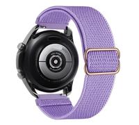 GANYUU Correa de nailon de 20 mm y 22 mm para Gamrmin Vivoactive3 4 5 Venu2 HR Plus Sq pulsera elástica ajustable para correas de reloj Forerunner265/255/245/645/754/735/945/955 Approach S12(Lilac,22m