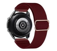 GANYUU Correa de nailon de 20 mm y 22 mm para Gamrmin Vivoactive3 4 5 Venu2 HR Plus Sq pulsera elástica ajustable para correas de reloj Forerunner265/255/245/645/754/735/945/955 Approach S12(Wine red,