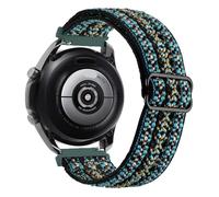 GANYUU Correa de nailon de 20mm 22mm para Samsung Watch 5 40 44mm Pro 45mm Classic 42 46mm pulsera elástica ajustable para Huawei GTR GT 2E 3/4/5 PRO(Green arrow,20mm)