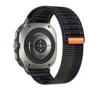 GANYUU Correa de nailon de alta densidad para Samsung Galaxy Watch Ultra 47mm pulsera deportiva ajustable para Galaxy Watch 7 Ultra Band Correas de reloj(Black)