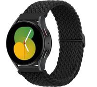 GANYUU Correa de nailon para Samsung Galaxy Watch 7, 6, 5, 4, 40mm, 44mm, 6Classic, 43/47mm, 20mm, 22mm, banda trenzada Solo Loop para Huawei Watch 3 4Pro(Black,22mm)