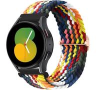 GANYUU Correa de nailon para Samsung Galaxy Watch 7, 6, 5, 4, 40mm, 44mm, 6Classic, 43/47mm, 20mm, 22mm, banda trenzada Solo Loop para Huawei Watch 3 4Pro(Rainbow,22mm)