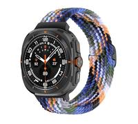 GANYUU Correa de nailon trenzada para Samsung Galaxy Watch 7 Ultra Band, pulsera tejida de nailon elástica de 47mm, correas de reloj(13 Cowboy)