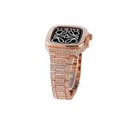 GANYUU Correa de reloj con diamantes brillantes, para Apple Watch Ultra 8, SE, 7, 6, 5, 4, 44/45 mm, correa de metal, 44MM, Ágata