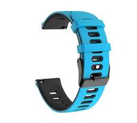 GANYUU Correa de reloj de 20 22 mm para Garmin Venu 2, pulsera deportiva Forerunner 645 245 55 158 Vivoactive 3 4 correa de silicona Venu 2 Plus (color: negro gris, tamaño: 22 mm para VENU 2)