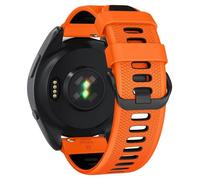 GANYUU Correa de reloj de 22 mm para Garmin Forerunner 265/Forerunner 255/Vivoactive 4/Venu 3/Venu 2, correa de repuesto de silicona de liberación rápida de 22 mm(Orange Black)