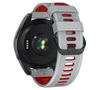 GANYUU Correa de reloj de 22 mm para Garmin Forerunner 265/Forerunner 255/Vivoactive 4/Venu 3/Venu 2, correa de repuesto de silicona de liberación rápida de 22 mm(Light Gray Red)