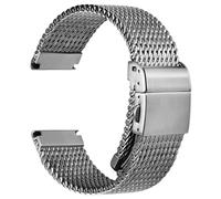GANYUU Correa de reloj de acero inoxidable 316L para correas de reloj tejidas milanesas de 20 mm, 21 mm y 22 mm(21mm)