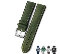 GANYUU Correa de reloj de cuero de 20 mm, 21 mm, 22 mm, correa de reloj negra y marrón para Rolex para Omega Seamaster 300, para Hamilton, para Seiko, para IWC y Tissot, 20mm, Ágata