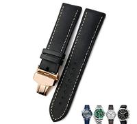 GANYUU Correa de reloj de cuero de 20 mm, 21 mm, 22 mm, correa de reloj negra y marrón para Rolex para Omega Seamaster 300, para Hamilton, para Seiko, para IWC y Tissot, 20mm, Ágata