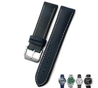 GANYUU Correa de reloj de cuero de 20 mm, 21 mm, 22 mm, correa de reloj negra y marrón para Rolex para Omega Seamaster 300, para Hamilton, para Seiko, para IWC y Tissot, 22mm, Ágata