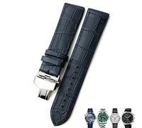 GANYUU Correa de reloj de cuero de 20 mm, 21 mm, 22 mm, correa de reloj negra y marrón para Rolex para Omega Seamaster 300, para Hamilton, para Seiko, para IWC y Tissot, 20mm, Ágata