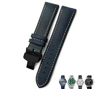 GANYUU Correa de reloj de cuero de 20 mm, 21 mm, 22 mm, correa de reloj negra y marrón para Rolex para Omega Seamaster 300, para Hamilton, para Seiko, para IWC y Tissot, 22mm, Ágata