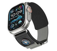 GANYUU Correa de reloj de nailon de alta densidad para Apple Watch Band de 49 mm, 45 mm, 44 mm, correas de goma para reloj de 10ª 46 mm, 42 mm, correa deportiva de montañismo, S10 42mm, Ágata