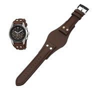 GANYUU Correa de reloj de piel auténtica para Fossil CH2592 CH2564 CH2565 CH2891CH3051 pulsera de 22 mm para hombre con estilo remache, 22mm, Ágata