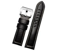 GANYUU Correa de reloj de piel auténtica para Panerai PAM111 441 de 20 mm, 22 mm, 24 mm, 26 mm, correa de piel de vacuno para reloj Panerai PAM111 441, 20mm, Ágata