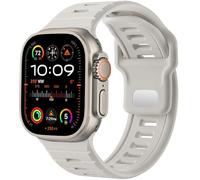 GANYUU Correa de reloj deportiva para Apple Watch Ultra 2/Ultra Band para hombre de 49 mm, 45 mm, 44 mm y 42 mm, correa de repuesto de silicona compatible con iWatch Series SE 9, 8 y 7(R)
