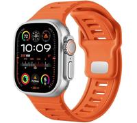 GANYUU Correa de reloj deportiva para Apple Watch Ultra 2/Ultra Band para hombre de 49 mm, 45 mm, 44 mm y 42 mm, correa de repuesto de silicona compatible con iWatch Series SE 9, 8 y 7(L)