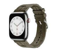 GANYUU Correa de reloj FKM para Apple Watch, correa de 49 mm, 45 mm, 44 mm, correa de reloj de caucho fluorado, 10.ª 46 mm, 42 mm, correa impermeable(F,38/40/41mm)