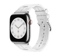 GANYUU Correa de reloj FKM para Apple Watch, correa de 49 mm, 45 mm, 44 mm, correa de reloj de caucho fluorado, 10.ª 46 mm, 42 mm, correa impermeable(D,38/40/41mm)