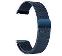 GANYUU Correa de reloj magnética de metal, correa de liberación rápida tejida de malla, correas de repuesto ajustables de acero inoxidable para mujeres y hombres, 16 mm, 18 mm, 20 mm, 22 mm(Blue,22mm)