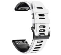 GANYUU Correa de reloj para Fenix 8, para Fenix 6/Fenix 5/Fenix 5 Plus/Fenix 7/Forerunner 935/Forerunner 945/Approach S60/Quatix 5(White-black)