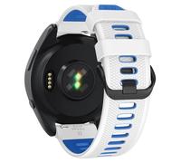 GANYUU Correa de reloj para Garmin Forerunner 265/Forerunner 255/Vivoactive 4/Venu 3/Venu 2, correa de repuesto de silicona de liberación rápida de 22 mm(White Blue)