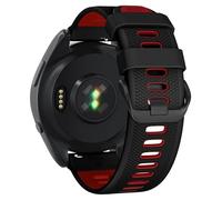 GANYUU Correa de reloj para Garmin Forerunner 265/Forerunner 255/Vivoactive 4/Venu 3/Venu 2, correa de repuesto de silicona de liberación rápida de 22 mm(Black Red)