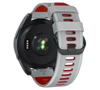 GANYUU Correa de reloj para Garmin Forerunner 265/Forerunner 255/Vivoactive 4/Venu 3/Venu 2, correa de repuesto de silicona de liberación rápida de 22 mm(Light Gray Red)