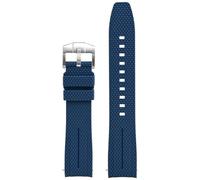 GANYUU Correa de reloj Universal de 20mm, correa de reloj de goma de liberación rápida para hombres y mujeres, correas de reloj con extremo curvado(Royal blue)