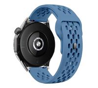 GANYUU Correa de silicona con orificio de 18mm, 20mm y 22mm para Samsung Galaxy Watch 6 5 4, Huawei GT4 3 GT2 pro, pulsera para Garmin Vivoactive 4(Blue,18mm)
