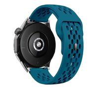 GANYUU Correa de silicona con orificio de 18mm, 20mm y 22mm para Samsung Galaxy Watch 6 5 4, Huawei GT4 3 GT2 pro, pulsera para Garmin Vivoactive 4(Cyan,20mm)