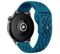 GANYUU Correa de silicona con orificio de 18mm, 20mm y 22mm para Samsung Galaxy Watch 7 FE 6 5 4 para Huawei GT5 4 3 GT2 pro, pulsera para relojes Garmin Vivoactive4(Yan qing,22mm)