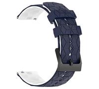GANYUU Correa de silicona de 20mm 22mm para Samsung Galaxy Watch 5/4 40 44mm Classic 42 46mm Active 2 pulsera deportiva para Forerunner265/255/245/645/754/735/945/955(Dark blue,22MM)