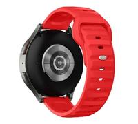 GANYUU Correa de silicona de 20mm 22mm para Samsung Galaxy Watch 6/5/4 44mm 40mm 6/4 Pulsera clásica de 43mm 47mm para Watch GT3 4Pro(Red,22mm)
