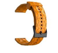 GANYUU Correa de silicona de 20mm y 22mm para Galaxy Watch 7/6/5/4 44/40mm 6 4Classic Gear S3 pulsera Universal para GT3 4Pro(Orange,22mm)