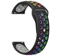 GANYUU Correa de silicona de 20mm y 22mm para Samsung Galaxy Watch 7, 6, 5, 4, 40/44mm, 6, pulsera clásica GearS3 de 43/47mm para Huawei 3 4Pro GT3/2e(B Color,22mm)