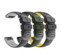 GANYUU Correa de silicona de 22mm para reloj Garmin Fenix 6, 7, 8 Sapphire, 6 Solar, 5 Plus, 4, Forerunner 935, 945, 955, 965(C)