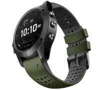 GANYUU Correa de silicona de 22mm para reloj Garmin Fenix 6, 7, 8 Sapphire, 6 Solar, 5 Plus, 4, Forerunner 935, 945, 955, 965(Army green-black)