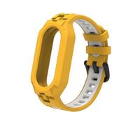 GANYUU Correa de silicona de TPU suave para la pulsera de correa de Xiaomi Miband 8 para MIBAND 8 NFC Correa Correa Correa Accesorios de reemplazo Kit(Yellow-W)