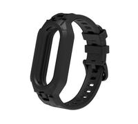 GANYUU Correa de silicona de TPU suave para la pulsera de correa de Xiaomi Miband 8 para MIBAND 8 NFC Correa Correa Correa Accesorios de reemplazo Kit(Black)