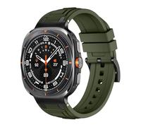 GANYUU Correa de silicona deportiva para Samsung Galaxy Ultra 47mm, banda de silicona suave para SAMSUNG GALAXY 7 ULTRA 47MM, pulsera sin huecos, correas de reloj(Army green)