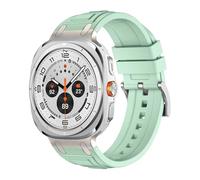 GANYUU Correa de silicona deportiva para Samsung Galaxy Ultra 47mm, banda de silicona suave para SAMSUNG GALAXY 7 ULTRA 47MM, pulsera sin huecos, correas de reloj(Light green)