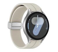GANYUU Correa de silicona original para Samsung Galaxy Watch 6 Cassic 43 mm 47 mm 5pro 45 mm reloj Fe 4 5 6 7 40 44 mm Pulsera de hebilla magnética Banda de vigilancia(Starlight-S,For Watch 6 Series)