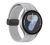 GANYUU Correa de silicona original para Samsung Galaxy Watch 6 Cassic 43 mm 47 mm 5pro 45 mm reloj Fe 4 5 6 7 40 44 mm Pulsera de hebilla magnética Banda de vigilancia(Gray-B,For Watch 5 Series)