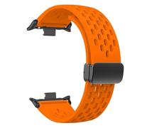 GANYUU Correa de silicona para Redmi Watch 4/8 Pro Magnetic Buckle Sports Band para Mi Band 8 Pro Correa Correa Accesorios de brazalete transpirables Bandas de reloj(Orange,For Redmi Watch 4)