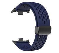 GANYUU Correa de silicona para Redmi Watch 4/8 Pro Magnetic Buckle Sports Band para Mi Band 8 Pro Correa Correa Accesorios de brazalete transpirables Bandas de reloj(Blue,For mi8Pro)