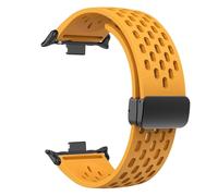 GANYUU Correa de silicona para Redmi Watch 4/8 Pro Magnetic Buckle Sports Band para Mi Band 8 Pro Correa Correa Accesorios de brazalete transpirables Bandas de reloj(Yellow,For Redmi Watch 4)