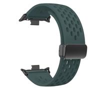 GANYUU Correa de silicona para Redmi Watch 4/8 Pro Magnetic Buckle Sports Band para Mi Band 8 Pro Correa Correa Accesorios de brazalete transpirables Bandas de reloj(Pine Green,For Redmi Watch 4)
